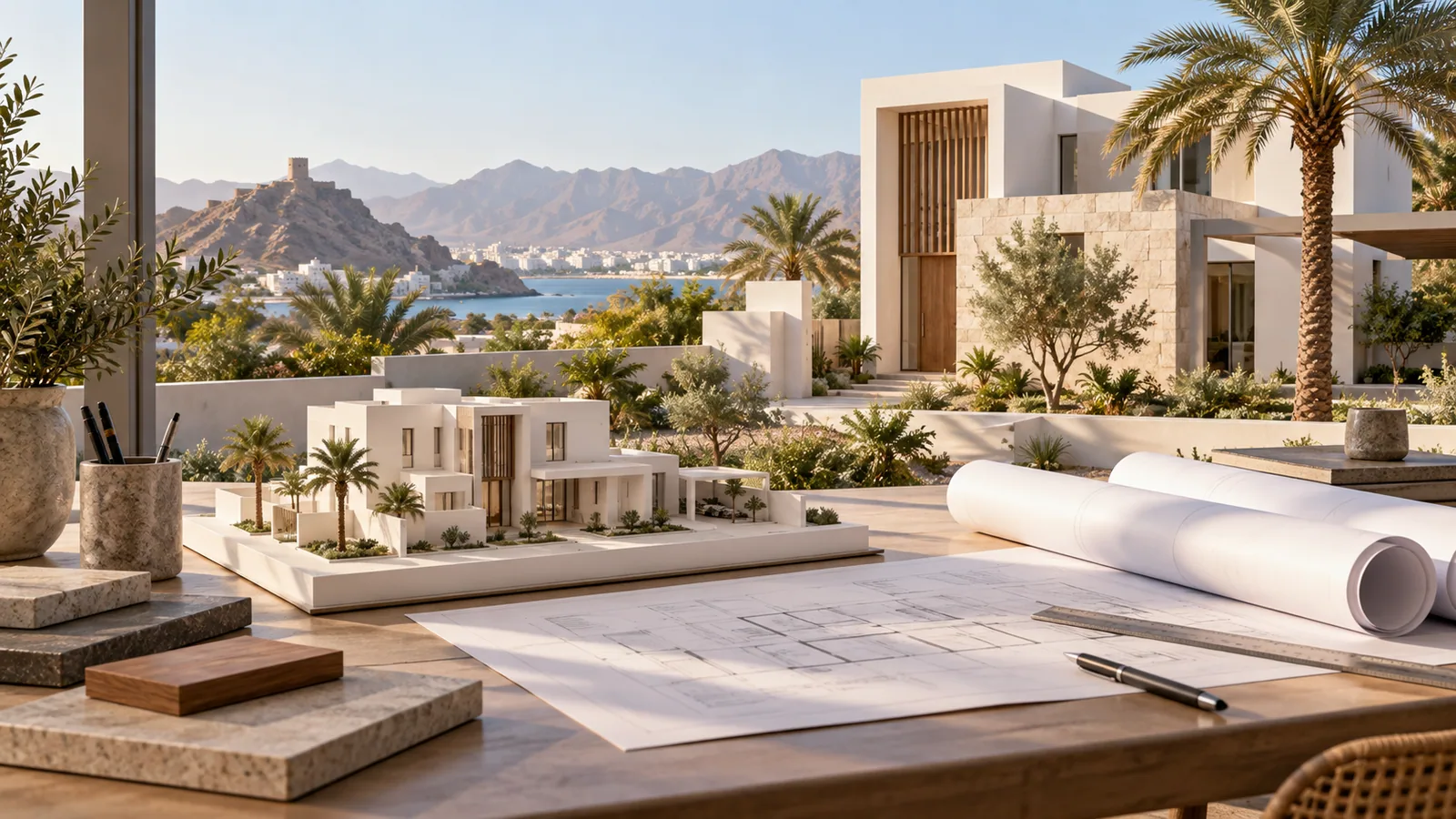 Residential project concept in an Omani setting